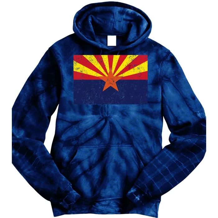 Flag of Arizona Vintage Tie Dye Hoodie