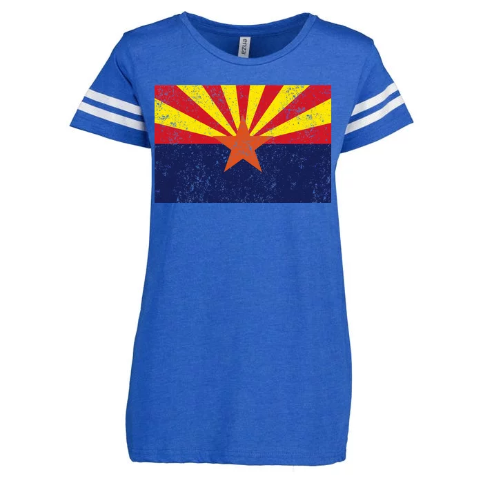 Flag of Arizona Vintage Enza Ladies Jersey Football T-Shirt