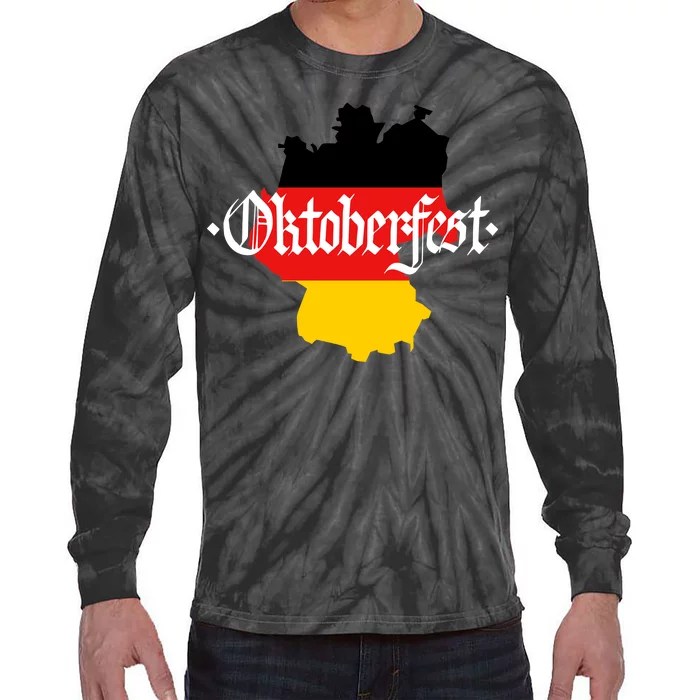 Flag of Oktoberfest Tie-Dye Long Sleeve Shirt