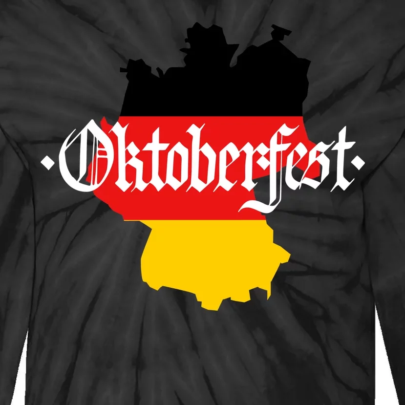 Flag of Oktoberfest Tie-Dye Long Sleeve Shirt