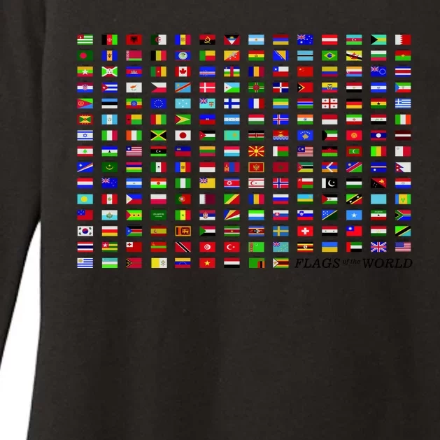 Flags of the World Womens CVC Long Sleeve Shirt