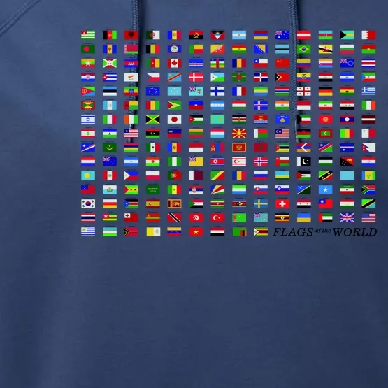 Flags of the World Performance Fleece Hoodie