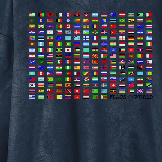 Flags of the World Hooded Wearable Blanket