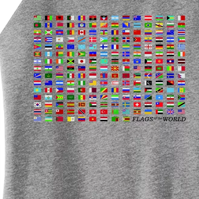 Flags of the World Women’s Perfect Tri Rocker Tank