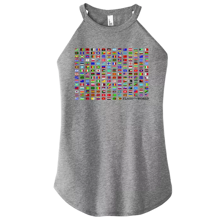 Flags of the World Women’s Perfect Tri Rocker Tank