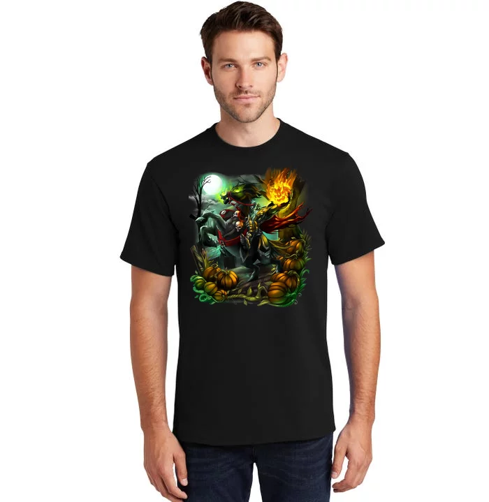 Flaming Headless Horseman Tall T-Shirt