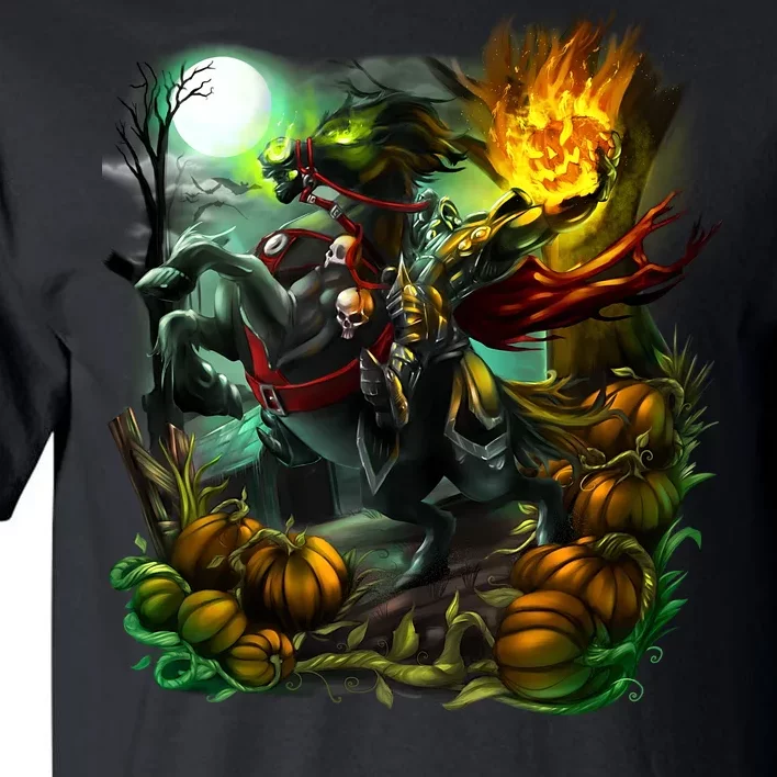 Flaming Headless Horseman Tall T-Shirt