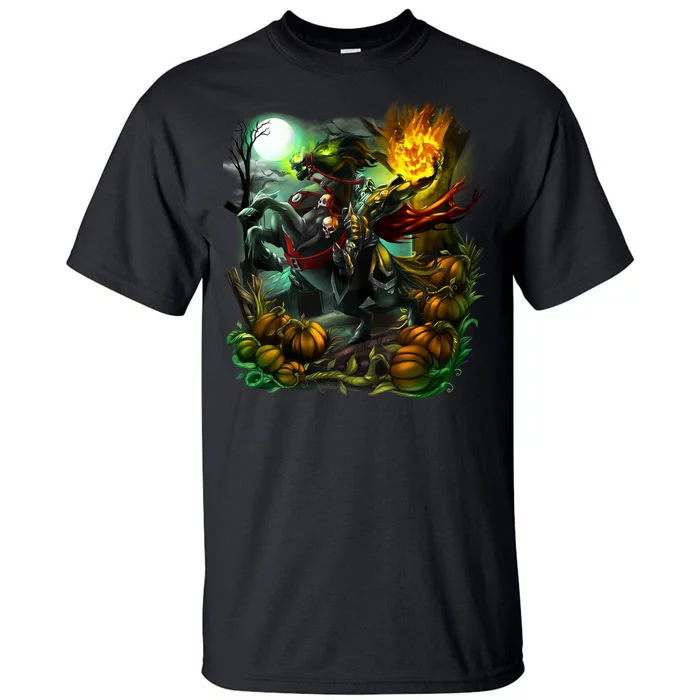 Flaming Headless Horseman Tall T-Shirt