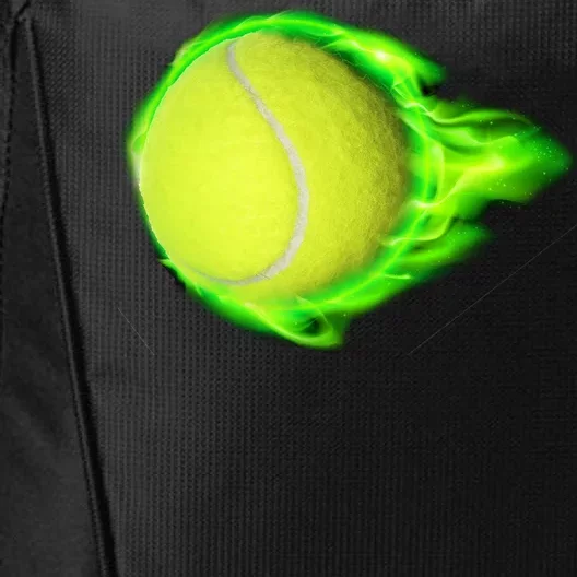 Flaming Tennis Ball City Backpack