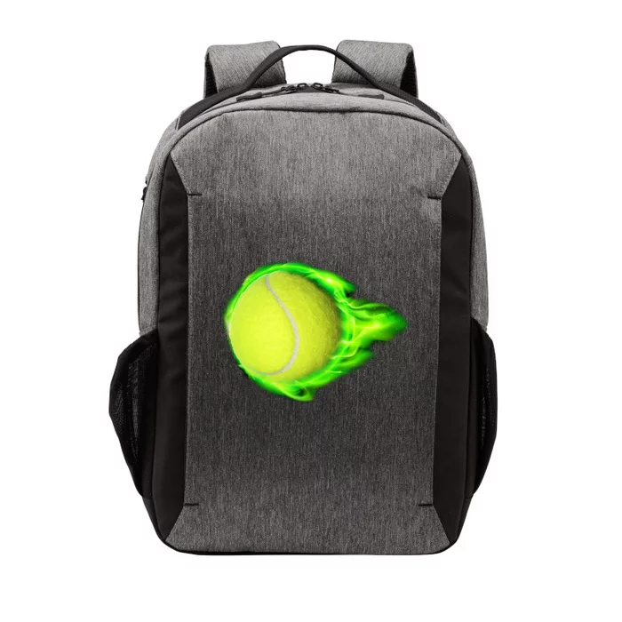 Flaming Tennis Ball Vector Backpack