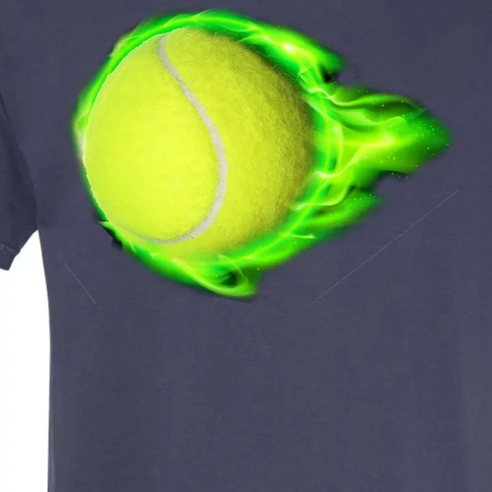 Flaming Tennis Ball Garment-Dyed Heavyweight T-Shirt