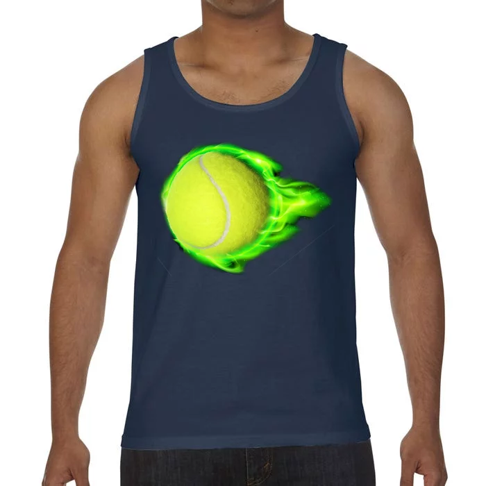 Flaming Tennis Ball Comfort Colors® Tank Top