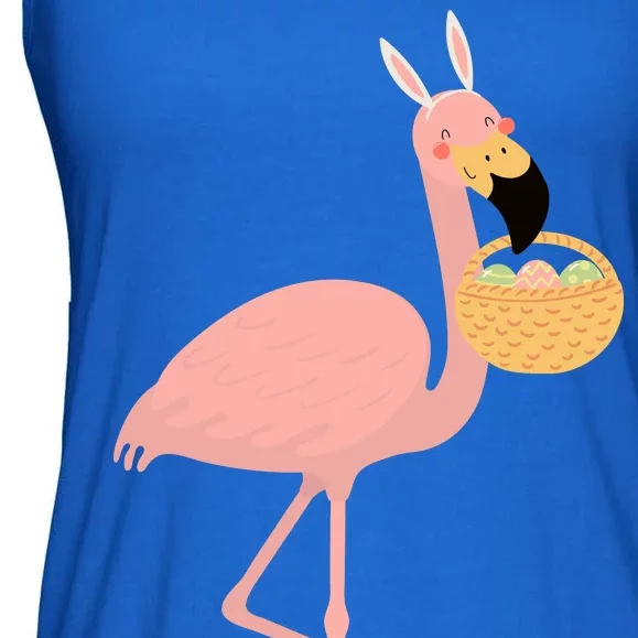 Flamingo Easter Egg Ladies Essential Flowy Tank