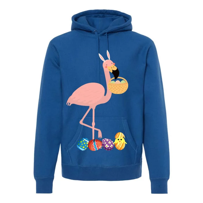 Flamingo Easter Egg Premium Hoodie