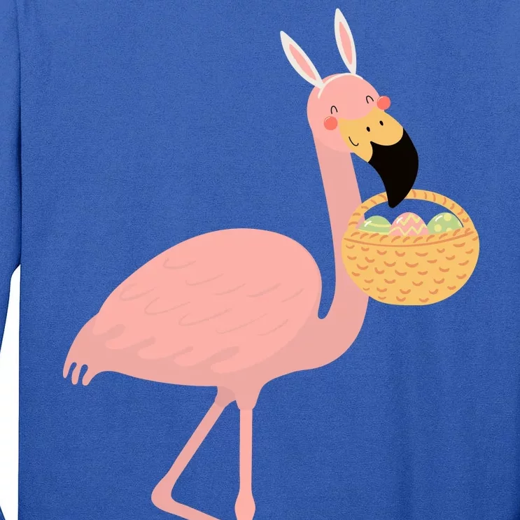 Flamingo Easter Egg Tall Long Sleeve T-Shirt