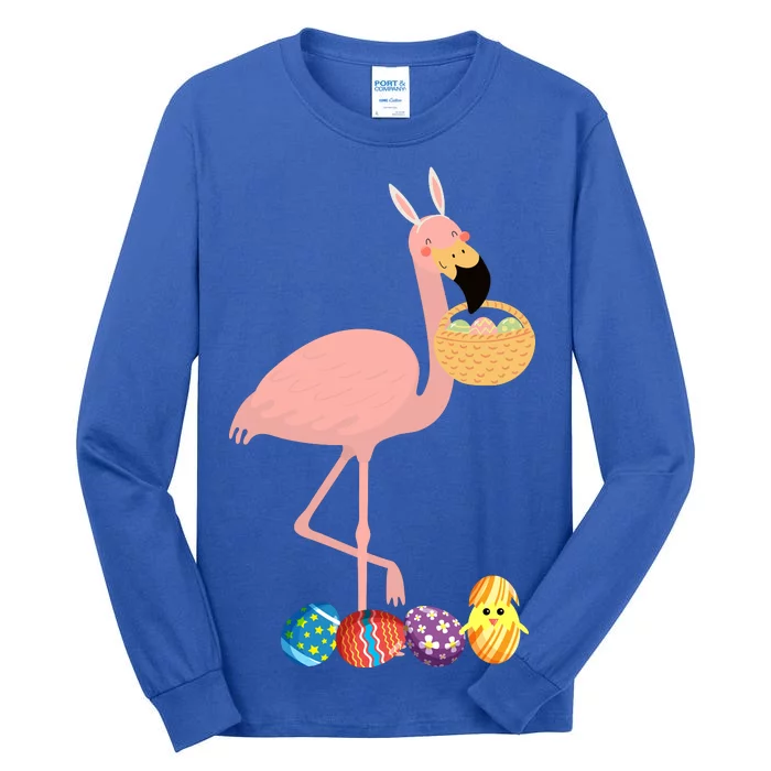 Flamingo Easter Egg Tall Long Sleeve T-Shirt