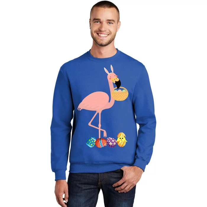 Flamingo Easter Egg Tall Sweatshirt