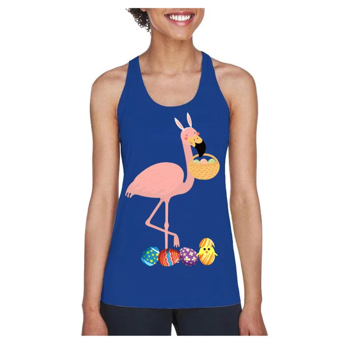 Flamingo Easter Egg Women's Racerback Tank