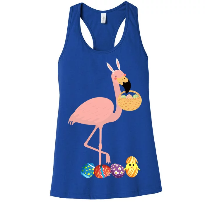 Flamingo Easter Egg Women's Racerback Tank