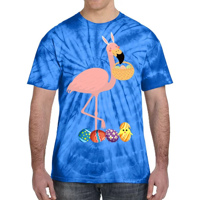 Flamingo Easter Egg Tie-Dye T-Shirt