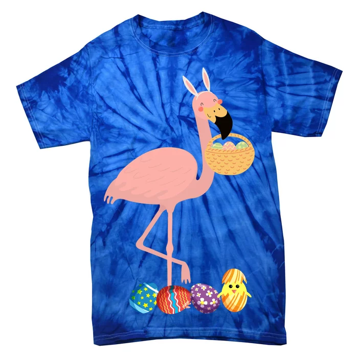 Flamingo Easter Egg Tie-Dye T-Shirt