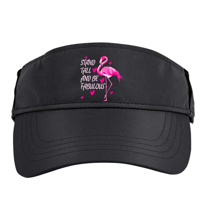 Flamingo Stand Tall And Be Fabulous Adult Drive Performance Visor