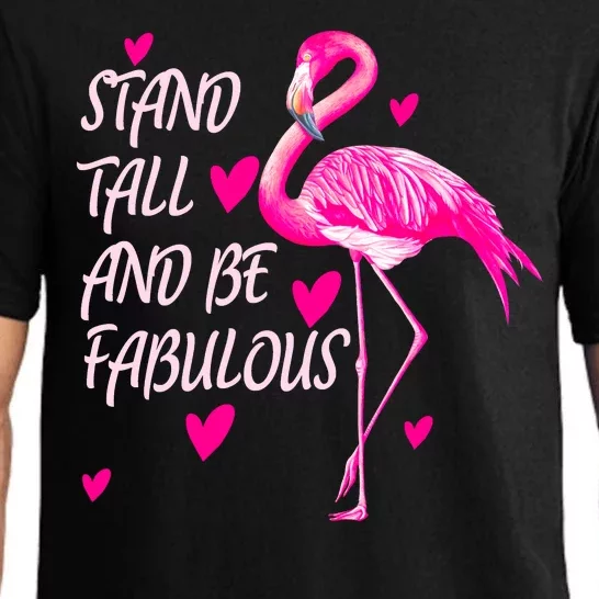 Flamingo Stand Tall And Be Fabulous Pajama Set