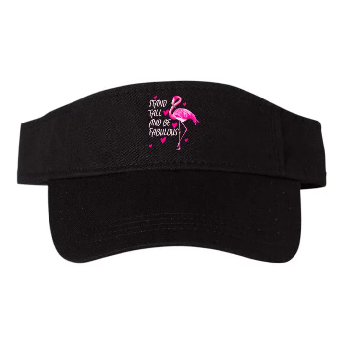 Flamingo Stand Tall And Be Fabulous Valucap Bio-Washed Visor