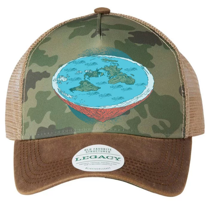 Flat Earth Theory Legacy Tie Dye Trucker Hat