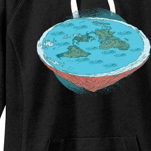 Flat Earth Theory Women's Fleece Hoodie