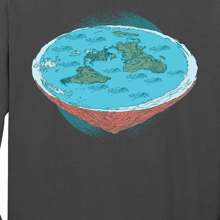 Flat Earth Theory Tall Long Sleeve T-Shirt