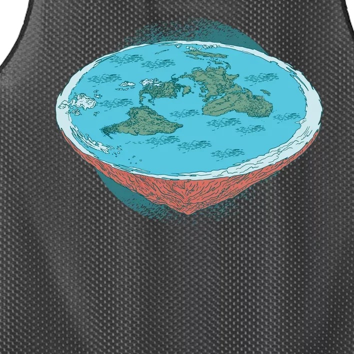 Flat Earth Theory Mesh Reversible Basketball Jersey Tank