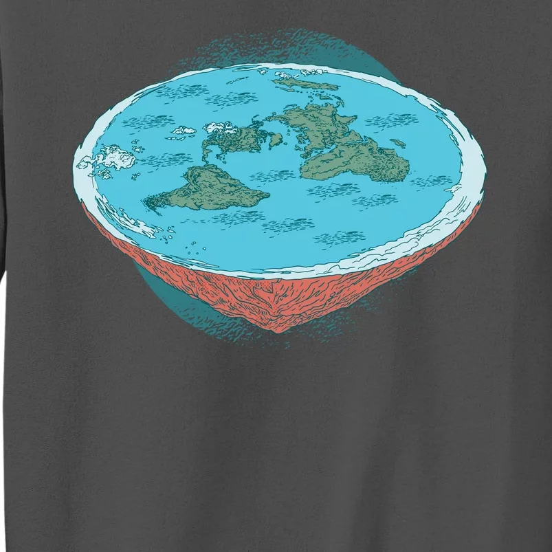 Flat Earth Theory Tall Sweatshirt