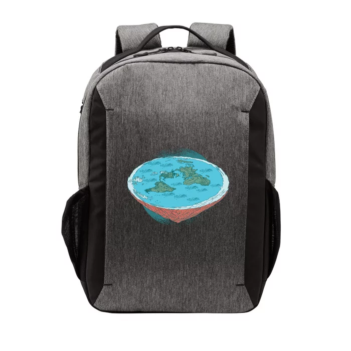 Flat Earth Theory Vector Backpack