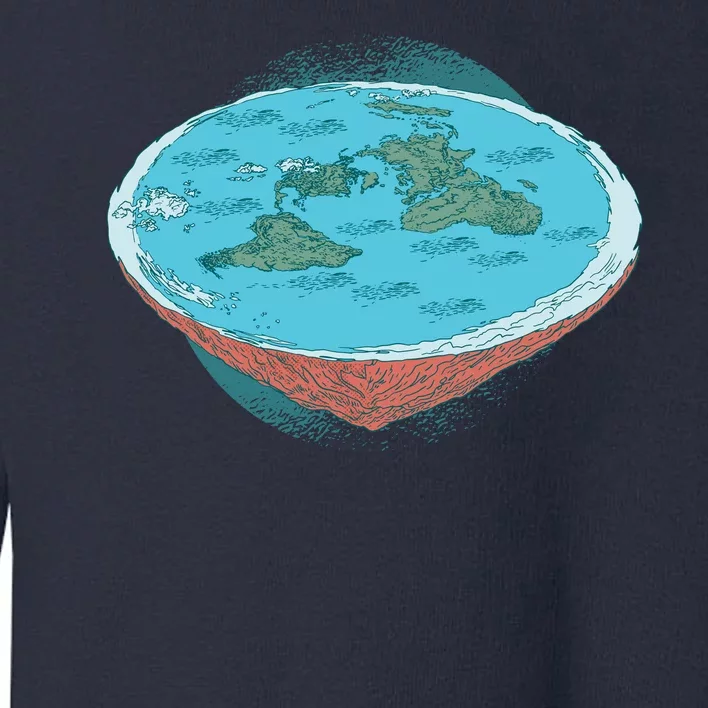 Flat Earth Theory Toddler Sweatshirt