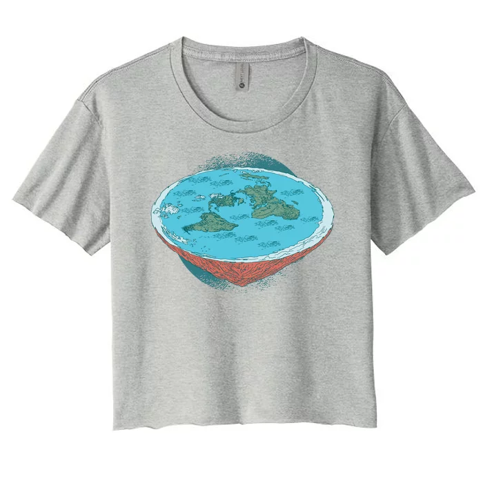 Flat Earth Theory Women's Crop Top Tee