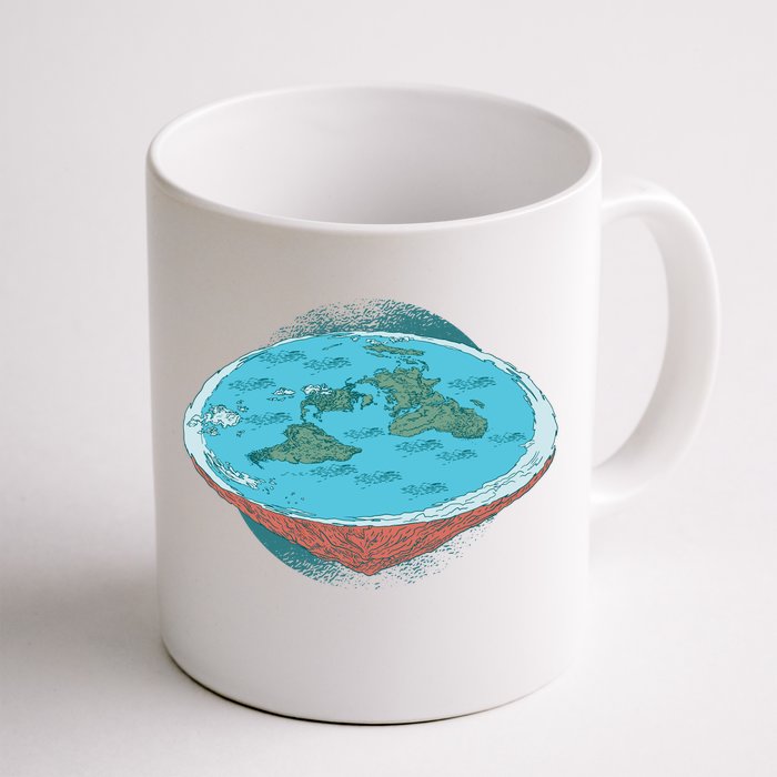 Flat Earth Theory Front & Back Coffee Mug