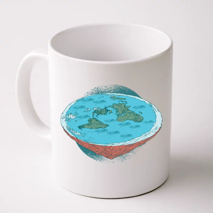 Flat Earth Theory Front & Back Coffee Mug