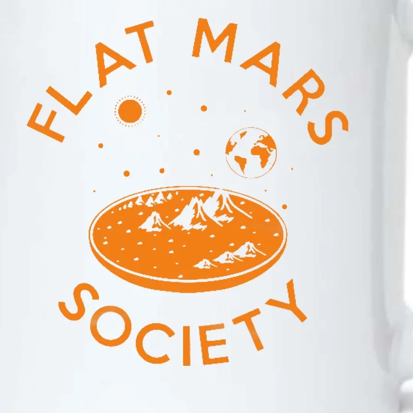 Flat Mars Society Black Color Changing Mug