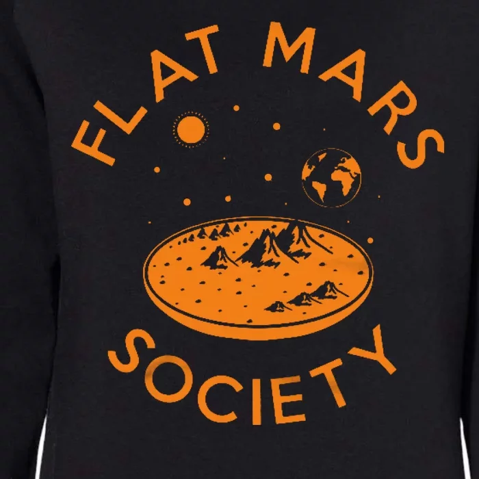 Flat Mars Society Womens California Wash Sweatshirt