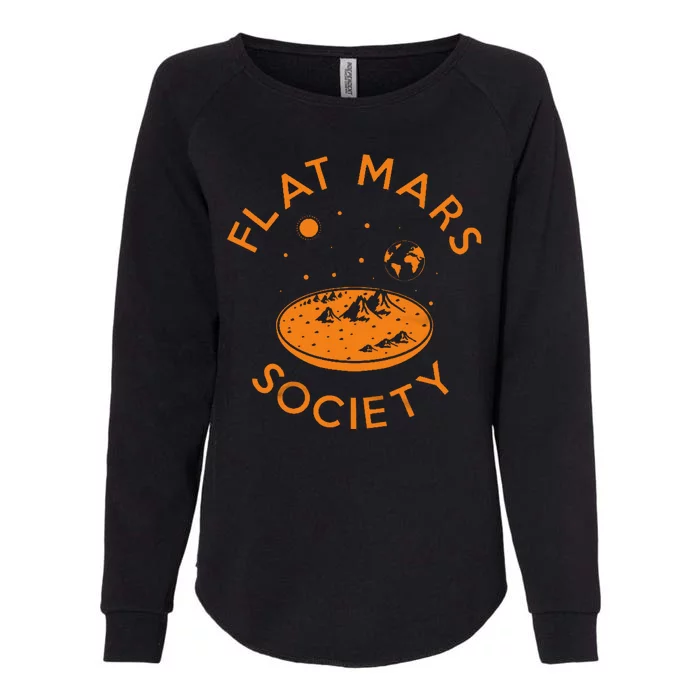 Flat Mars Society Womens California Wash Sweatshirt