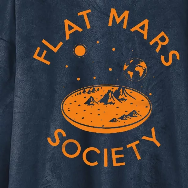 Flat Mars Society Hooded Wearable Blanket