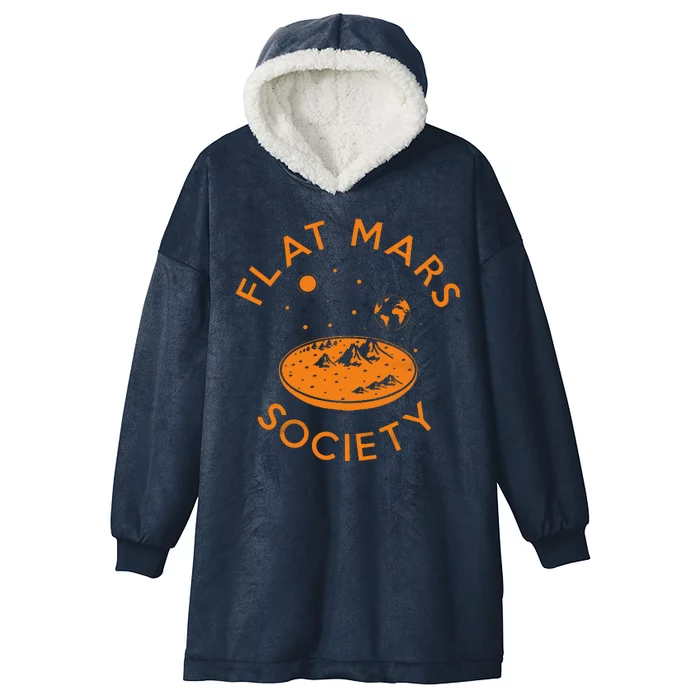 Flat Mars Society Hooded Wearable Blanket