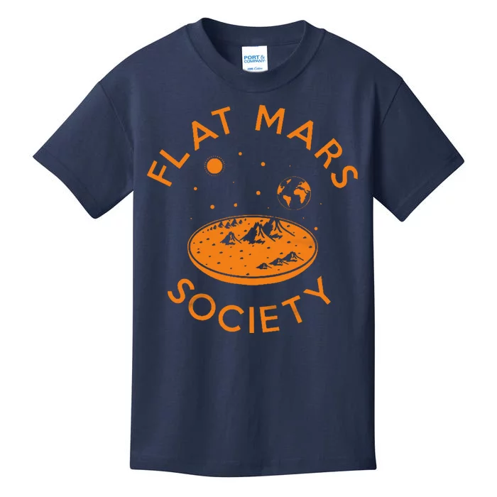 Flat Mars Society Kids T-Shirt