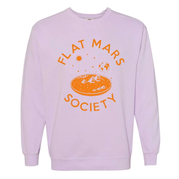 Flat Mars Society Garment-Dyed Sweatshirt