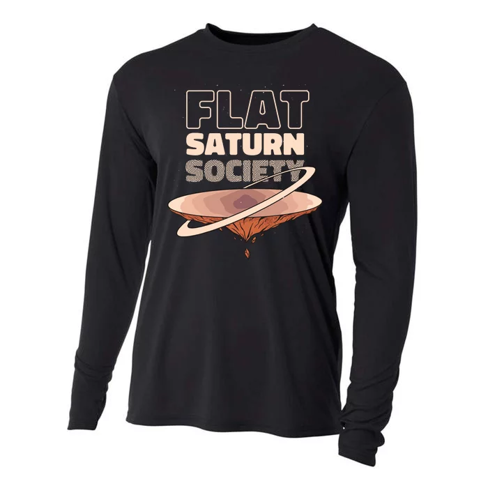 Flat Saturn Society Cooling Performance Long Sleeve Crew