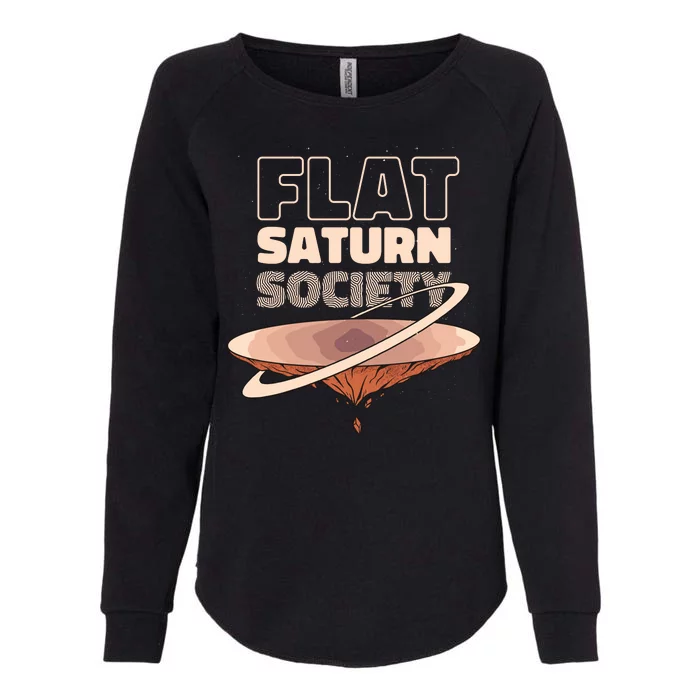 Flat Saturn Society Womens California Wash Sweatshirt