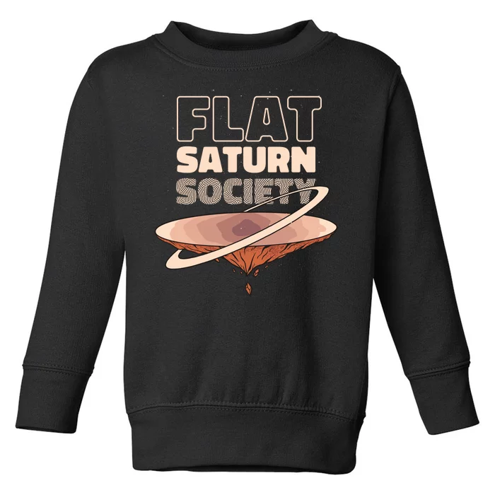 Flat Saturn Society Toddler Sweatshirt