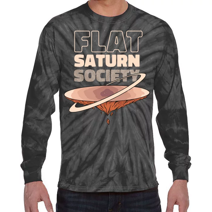 Flat Saturn Society Tie-Dye Long Sleeve Shirt