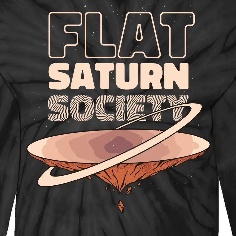 Flat Saturn Society Tie-Dye Long Sleeve Shirt